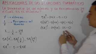 Cómo resolver un problema con ecuaciones cuadráticas Ejemplo 1 [upl. by Luaped]