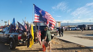 Coachella California Trump Rally Report From the Car Line [upl. by Admana]