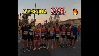 MEDIA MARATON SEVILLA 2024 LOS GORRAS RUNNER [upl. by Atterbury]