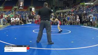 Cadet GR 88 QuarterFinals  Brandon OBrien IA vs Chance Lamer OR [upl. by Gearalt]