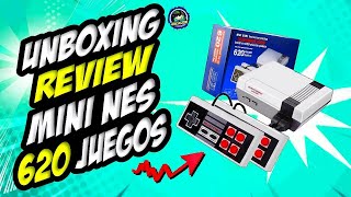 UNBOXING amp REVIEW CONSOLA MINI NES 620 JUEGOS RETRO CLASICOS 8 BITS abacuq2000 [upl. by Egide]