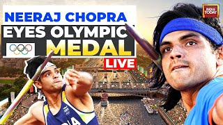 Neeraj Chopra LIVE Neeraj Chopra Throws 8934m Storms Into Javelin Final  Paris Olympics Live [upl. by Amity]