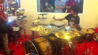 ray prasetya solo drum at JAPEX sabian cymbals [upl. by Yregerg]