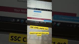 SSC CHSL Tier 1 marks out 2 questions wrong  normalized score ssc sscchsl result shorts [upl. by Rehptsirhc]