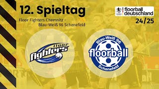 Floor Fighters Chemnitz vs BlauWeiß 96 Schenefeld  12 Spieltag  1 FloorballBL Herren 2425 [upl. by Atinaujnas]