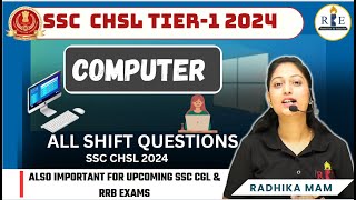 Computer subject all 70 Questions asked in SSC CHSL 2024 Tier1 Examination Must watch [upl. by Airoled948]