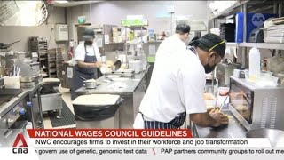 National Wages Council recommends at least S100 pay rise for lowerwage workers in coming year [upl. by Alan]