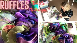 DIY RUFFLES Textile Techniques  Translating Drawings into Textiles  Didsbury Art Studio [upl. by Audras]