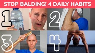 STOP BALDING 4 Daily Habits for Hair Growth [upl. by Lanos]