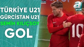 GOL Semih Kılıçsoy Türkiye U21 10 Gürcistan U21 Hazırlık Maçı 22032024 [upl. by Otrebron84]