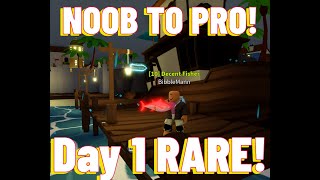 First Look NOOB TO PRO Fishing Simulator on Roblox [upl. by Binette711]