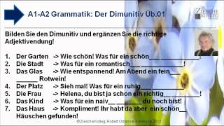 A1A2 Grammatik Dimunitiv u Deklination Üb01 [upl. by Hairim]