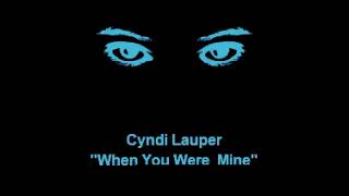 Cyndi Lauper quotWhen You Were Minequot Karaoke [upl. by Lenaj94]