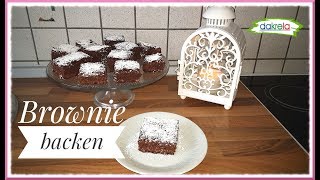 saftige Brownies REZEPT einfach amp schnell backen  Blechkuchen  Anleitung deutsch [upl. by Nirraj]