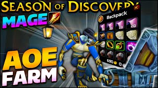 How I Made 300 Gold in 10 Hours  Season of Discovery Mage AoE Gold Guide  Classic WoW [upl. by Airdnaxila]