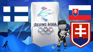 Finland vs Slovakia  Men’s Olympic Ice Hockey 🔴Live Beijing 2022  Quarterfinals [upl. by Atilal374]