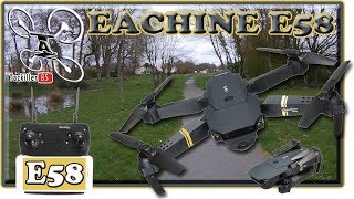 Eachine E58 Drone Wifi Pliable Review Test Démo  Tirage final 2 gagnants [upl. by Atinele262]