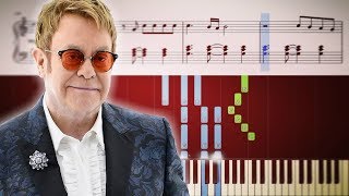 How To Play YOUR SONG by ELTON JOHN on piano [upl. by Zurciram]