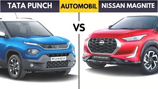 Tata Punch vs Nissan Magnite Car Comparison  Car Details Analysis  Automobil [upl. by Eylsel]