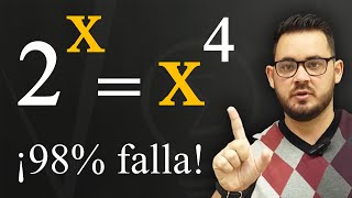 OLIMPIADA de Matemáticas  Aprende cómo resolver ESTA ECUACIÓN EXPONENCIAL 2x  x4 [upl. by Wichern208]