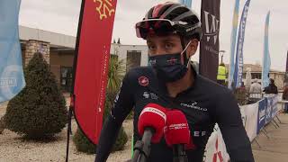 Egan Bernal  entrevista en la salida  Etoile de Bessèges Stage 4 [upl. by Towrey]