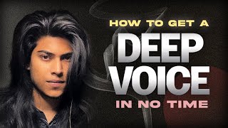 How to get a Deep Voice  Genuine exercises that WORK  Vishesh Milind [upl. by Namor]