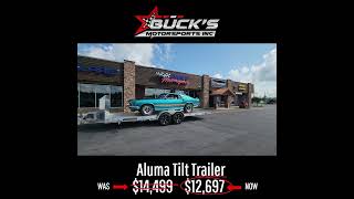 Aluma AutoTilt Trailer ON SALE NOW at Bucks Motorsports [upl. by Nalyt]