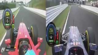 F1 Suzuka 2012 Alonso vs Vettel Q3 flying lap [upl. by Amlus]