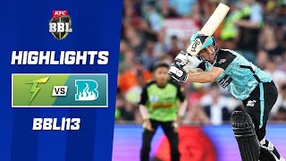 Sydney Thunder v Brisbane Heat  BBL13 [upl. by Airotna]