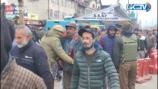 Crowds gather outside Bakshi Stadium in Srinagar ahead of PM Modis rally [upl. by Canada]