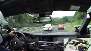 M5 vs M5 Competition Package Taxi Nordschleife [upl. by Halullat878]