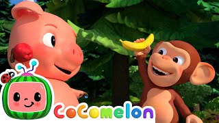 Apples and Bananas  CoComelon Furry Friends  Animals for Kids [upl. by Albie]