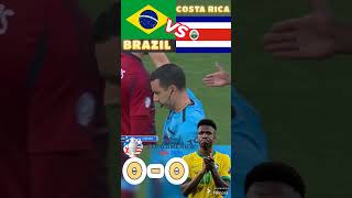 BRAZIL 0 VS 0 COSTA RICA COPA AMERICA 2024  VINICIUS JUNIOR TIDAK MAMPU CIPTAKAN GOAL shorts [upl. by Susumu216]