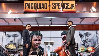 Manny Pacquiao vs Errol Spence Jr  Kick Press Conference [upl. by Oynotna]