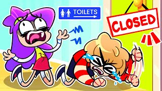 Need a Toilet 😂🚽😍 Funny English for Kids shorts hunt [upl. by Thetes]