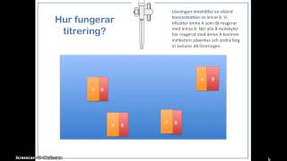 Titrering del 1  Beräkna koncentrationen av ett ämne med titrering [upl. by Eusoj509]