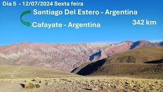 dia 5 Parte 2 Santiago ate Cafayate Versys 650 Rota 307 [upl. by Xuaeb560]