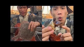 ENG SUB渔民吃海鲜美食 🦑太香了🤤 fisherman eating seafood 🦀 42😋 [upl. by Artimas]