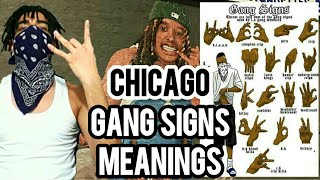 CHICAGO GANG SIGNS MEANINGS [upl. by Halima68]