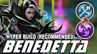 BENEDETTA BEST BUILD 2024  GAMEPLAY BENDETTA HYPER MLBB [upl. by Aihsenat582]