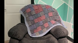 Super Easy Crochet Basket Weave Blanket [upl. by Seidnac276]