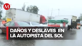 Así se ven las filas de la autopista del Sol en Guerrero tras cierre por paso de Otis [upl. by Hartnett]