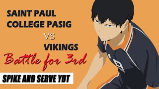 SAINT PAUL COLLEGE PASIG VS VIKINGS VT  SSVA YDT BATTLE FOR 3RD [upl. by Ennis]