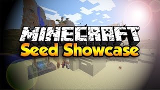 Minecraft 172 Seed  Villages Ravines Desert Temples Oh My [upl. by Annavas760]