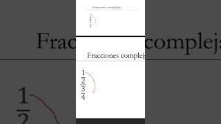 Fracciones Complejas super facil [upl. by Ravid]