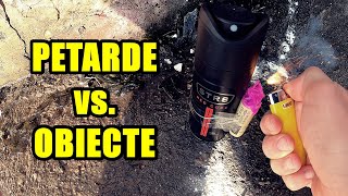 TESTEZ PETARDE PE OBIECTE SPRAY NUCA DE COCOS BERE ETC  Experiment Grigore Varlam [upl. by Naaman]