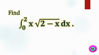 Integral ∫ x root2x dx from 0 to 2 📚📖🖋 [upl. by Alol983]