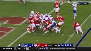 Josh Allen takes the Chiefs with him into the Endzone [upl. by Eignat]