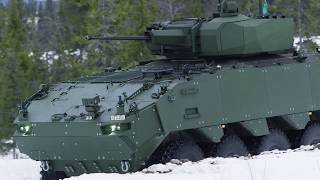 Piranha 5 and Elbit UT30 MK2 turret  test firings in Norway [upl. by Wally]