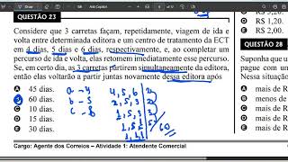 Resolução prova correios 2011part 2 [upl. by Lebaron]